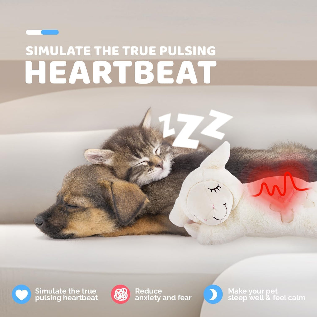 Heartbeat Plush Dog Toy - Anxiety Relief and Behavioral Training for Puppies | Ideal Sleep Aid for Dogs