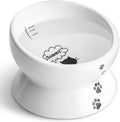 Elevate Your Cat's Dining Experience with Our Tilted Ceramic Food and Water Bowl - 15oz, No Spill Design, Perfect for Small Breeds