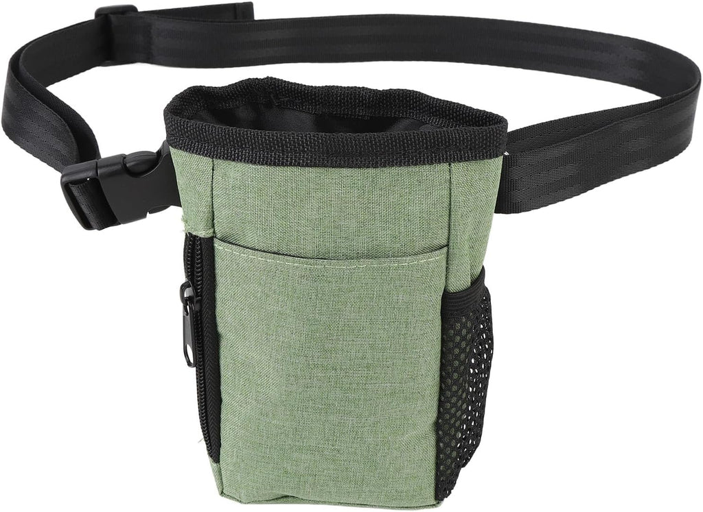 Portable Dog Treat Pouch with Waist Belt Clip, Oxford Cloth Training Bag for Dog Walks and Behavior Aids