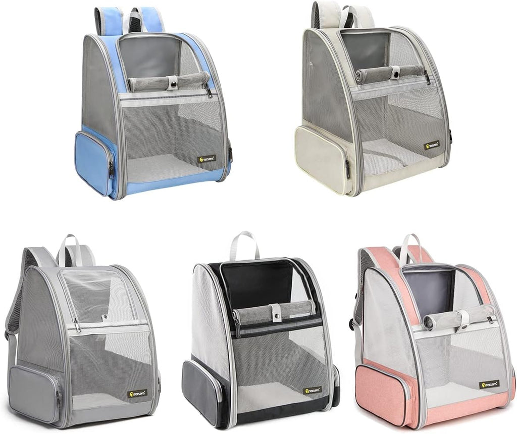 Innovative Traveler Bubble Backpack: Stylish Pet Carrier for Cats and Small Dogs - Airline Approved, Lightweight & Comfortable