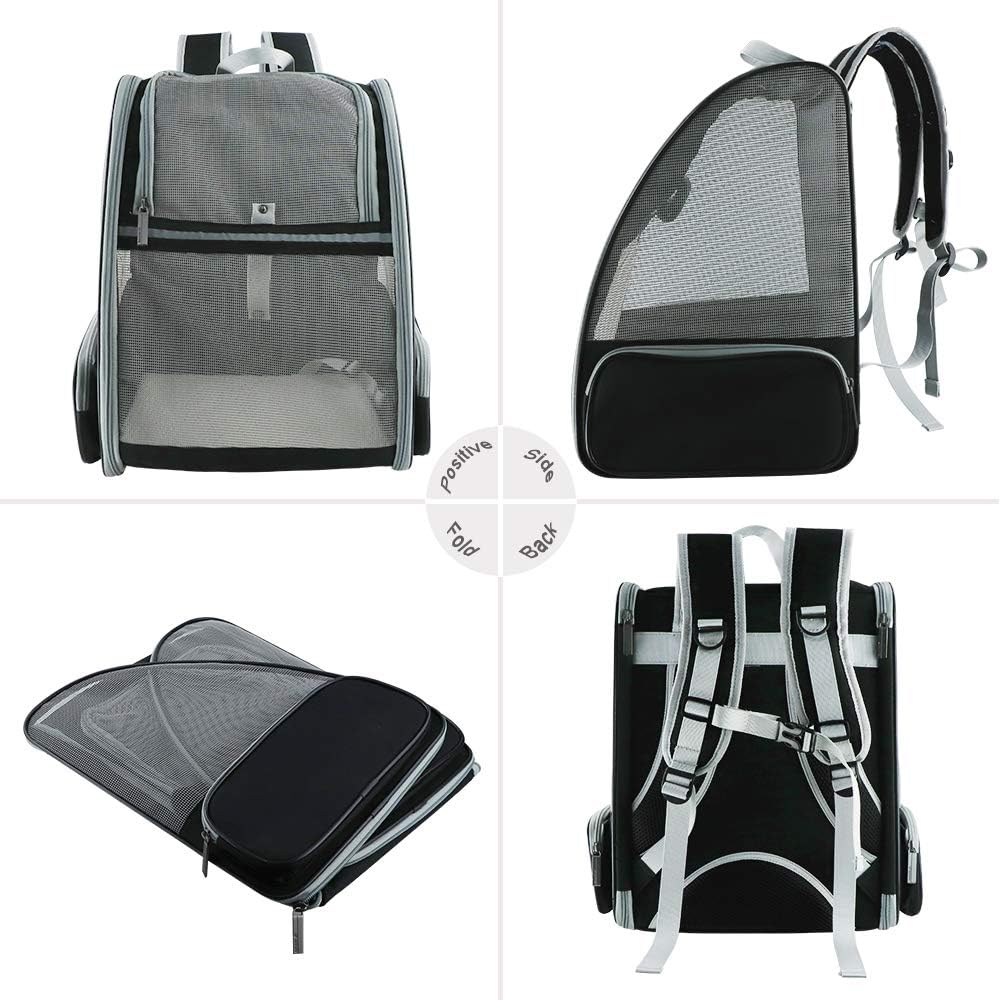 Innovative Traveler Bubble Backpack: Stylish Pet Carrier for Cats and Small Dogs - Airline Approved, Lightweight & Comfortable
