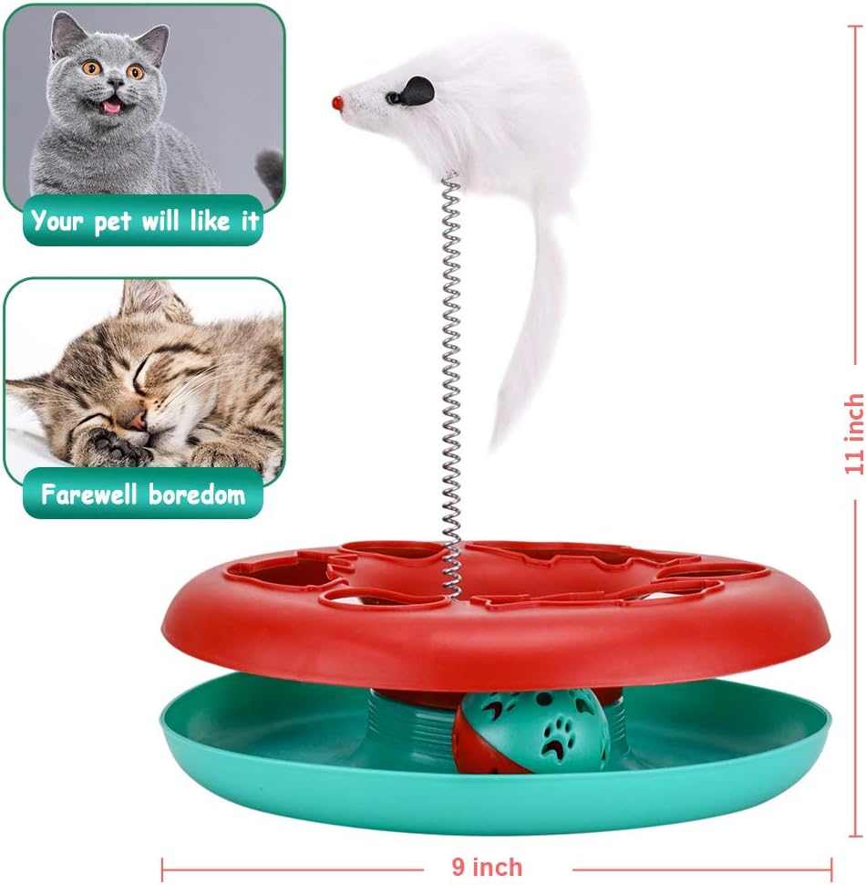 Exciting Interactive Cat Toy Set - Engaging Roller Tracks with Catnip Mouse and Exercise Balls for Indoor Fun!