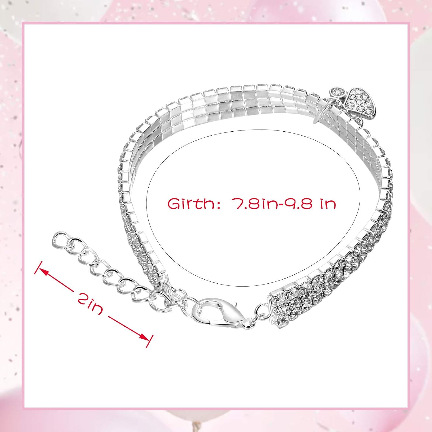 Sparkle in Style: 3-Piece Adjustable Rhinestone Pet Collar Set for Small Dogs and Cats