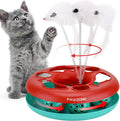 Exciting Interactive Cat Toy Set - Engaging Roller Tracks with Catnip Mouse and Exercise Balls for Indoor Fun!