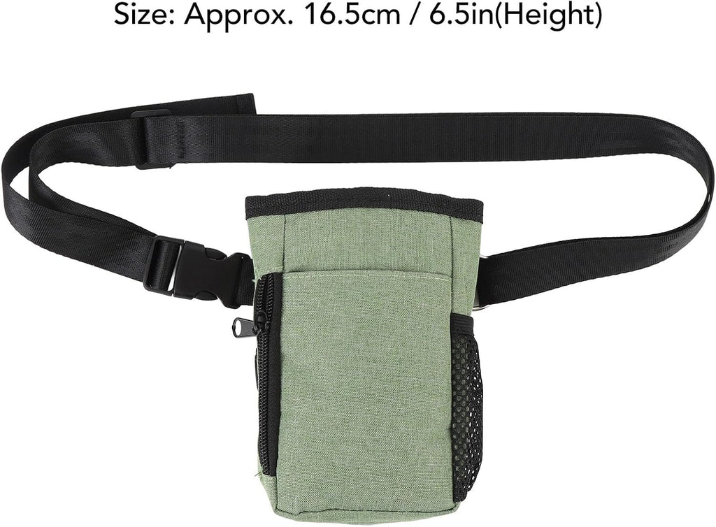 Portable Dog Treat Pouch with Waist Belt Clip, Oxford Cloth Training Bag for Dog Walks and Behavior Aids