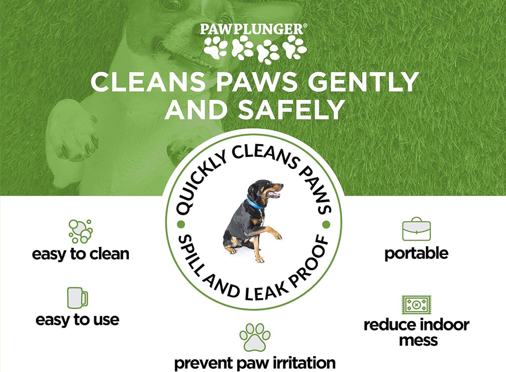 Paw Plunger - The Ultimate Portable Paw Cleaner for Medium Dogs - Keep Your Home Clean and Your Pup Happy!
