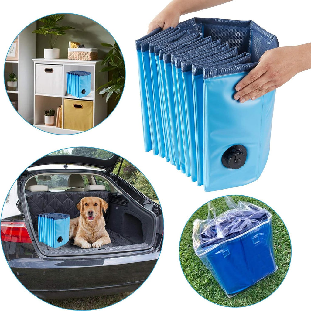 Ultimate Dog Pool: Foldable Outdoor Swimming Pool for Large & Extra Large Dogs - Anti-Slip PVC Paddling Bathtub for Kids and Pets (63" x 12")