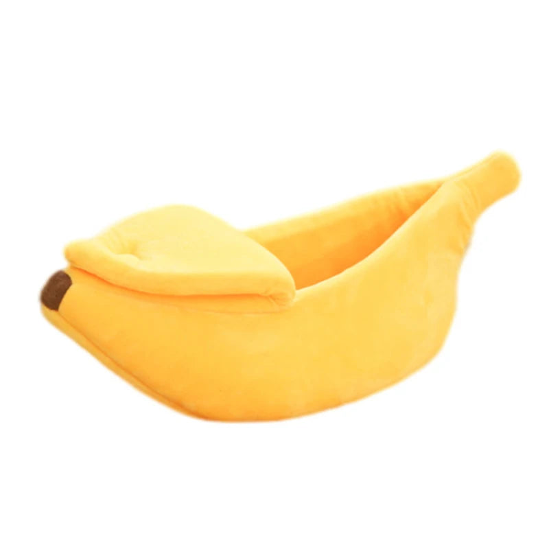 Cozy Banana Cat Bed House - Fun & Durable Pet Mat for Cats and Small Animals