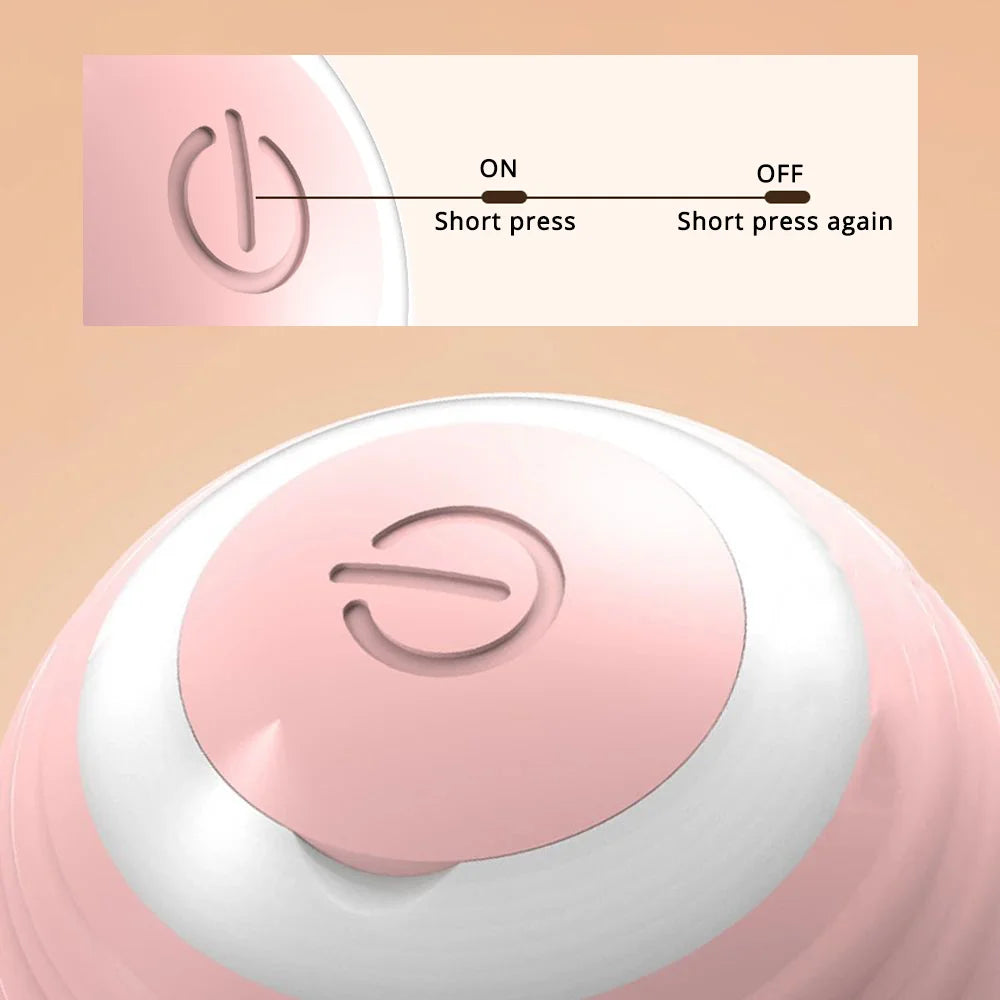 Exciting Interactive Cat Ball - USB Rechargeable, Fast Rolling Motion for Endless Indoor Fun!