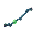Flossy Chews Extra 3 Knot Tug with TPR Ball Rope Dog Toy, Large, 20"