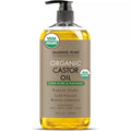USDA Organic Castor Oil, 8Fl Oz Daily Hydrating Moisturizer for Body Care, Hair Growth, Cosmetic Body & Massage Oil
